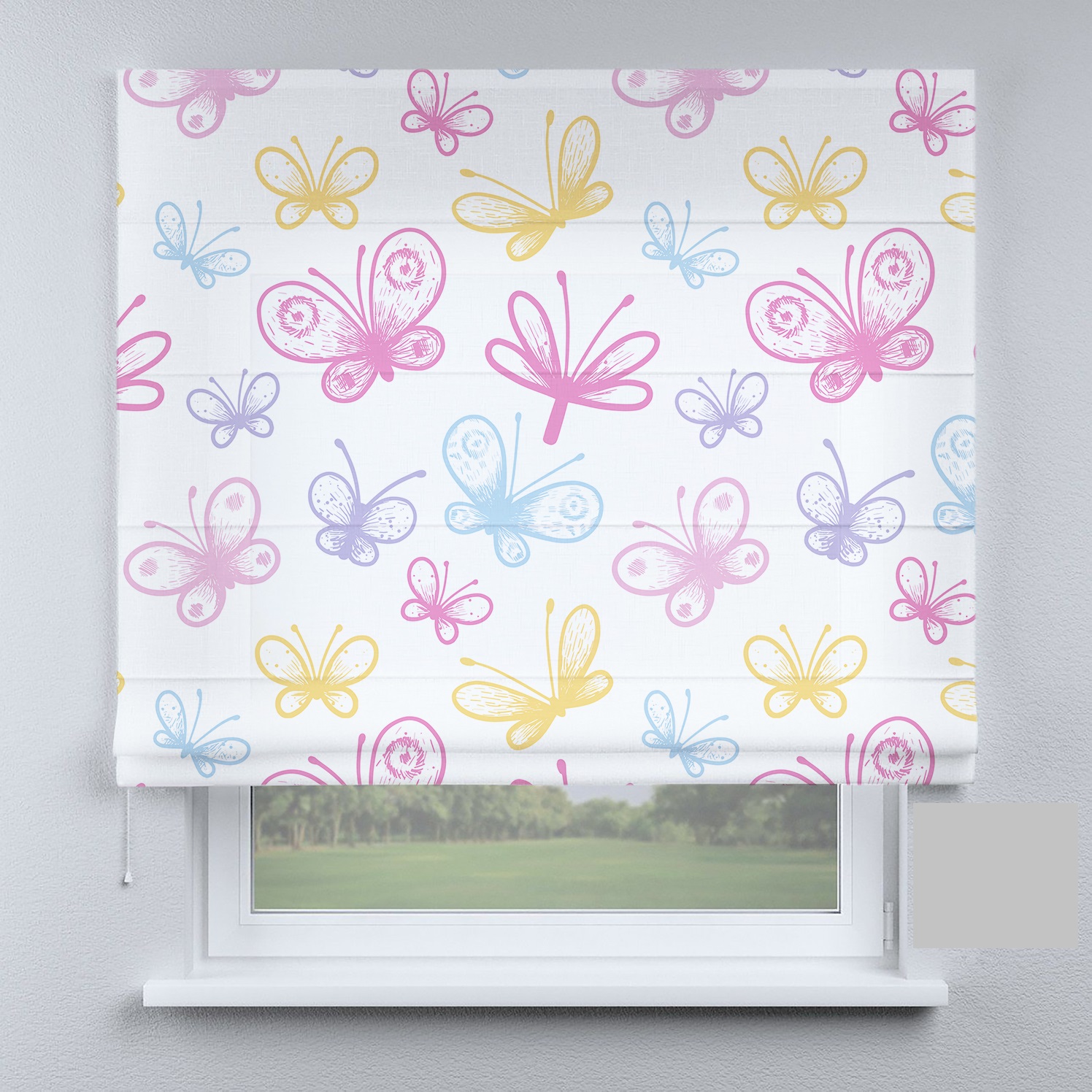 

Римские шторы DECOLIV бабочки Папилио Тройдес 210*170 см