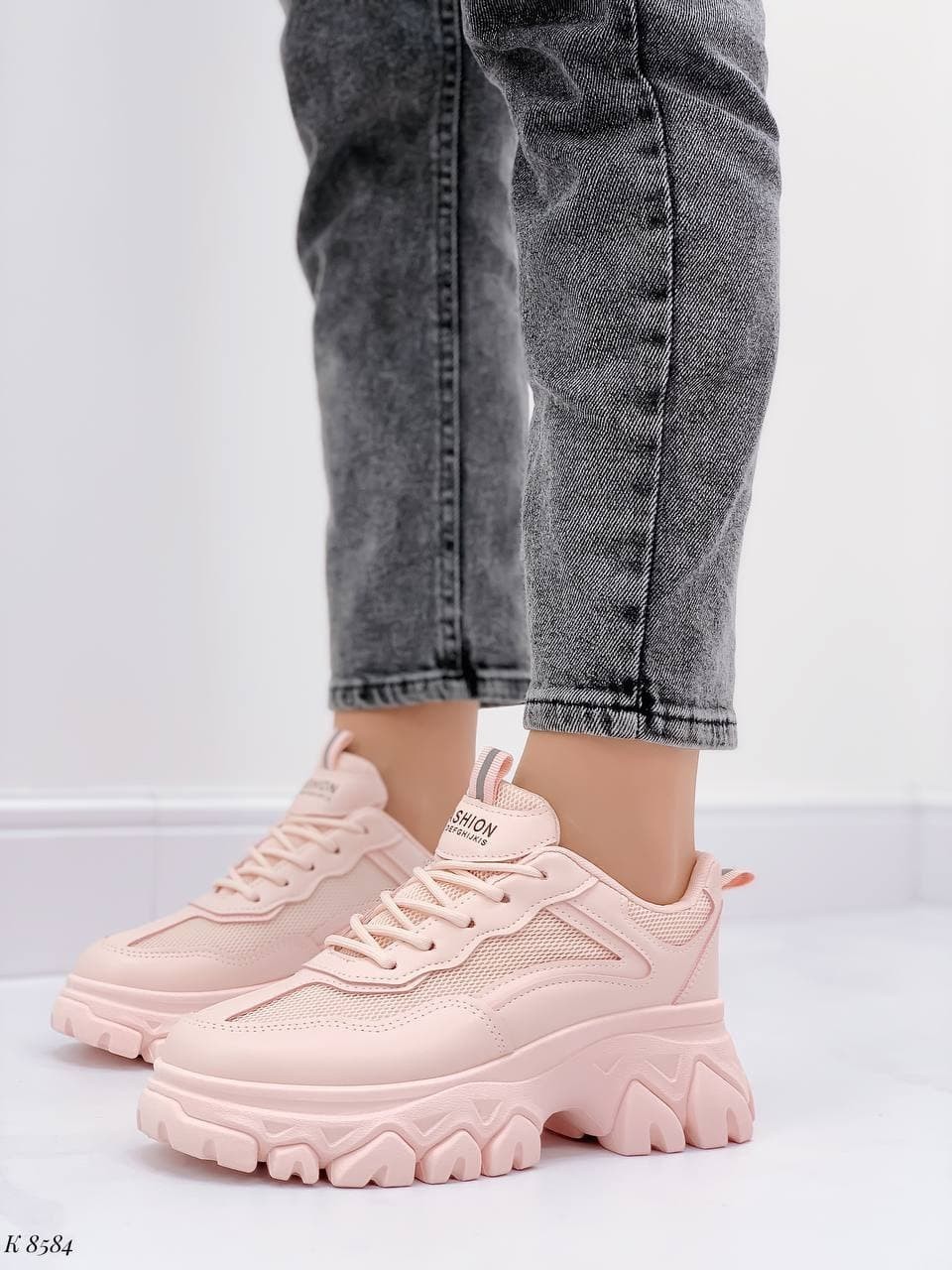 

Кроссовки Женские Fashion 40 (8584) 25.5 см Розовые