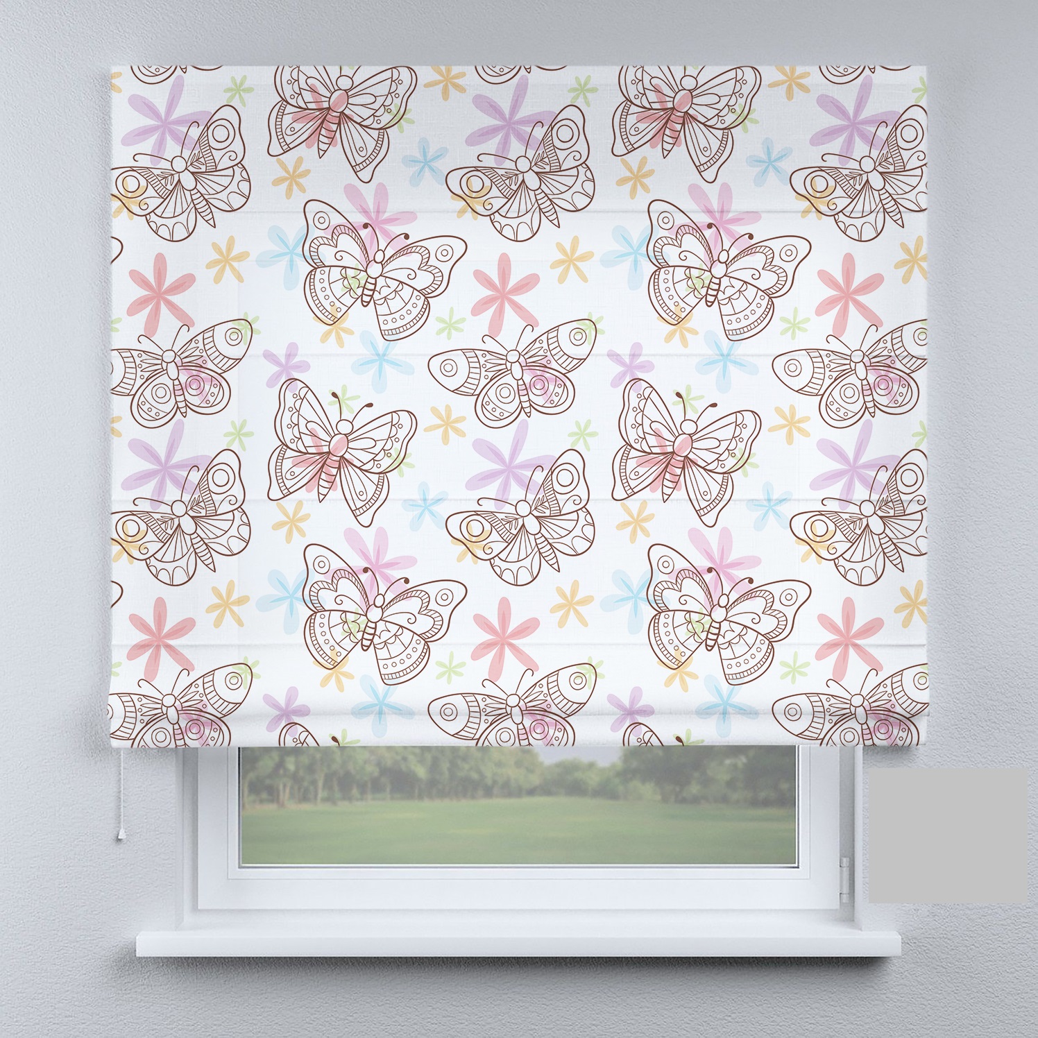 

Римские шторы DECOLIV бабочки Папилио-коричневые 110*170 см