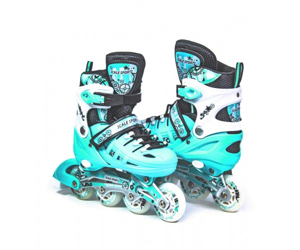 

Роликовые коньки раздвижные Scale Sport 29-33, Мятные
