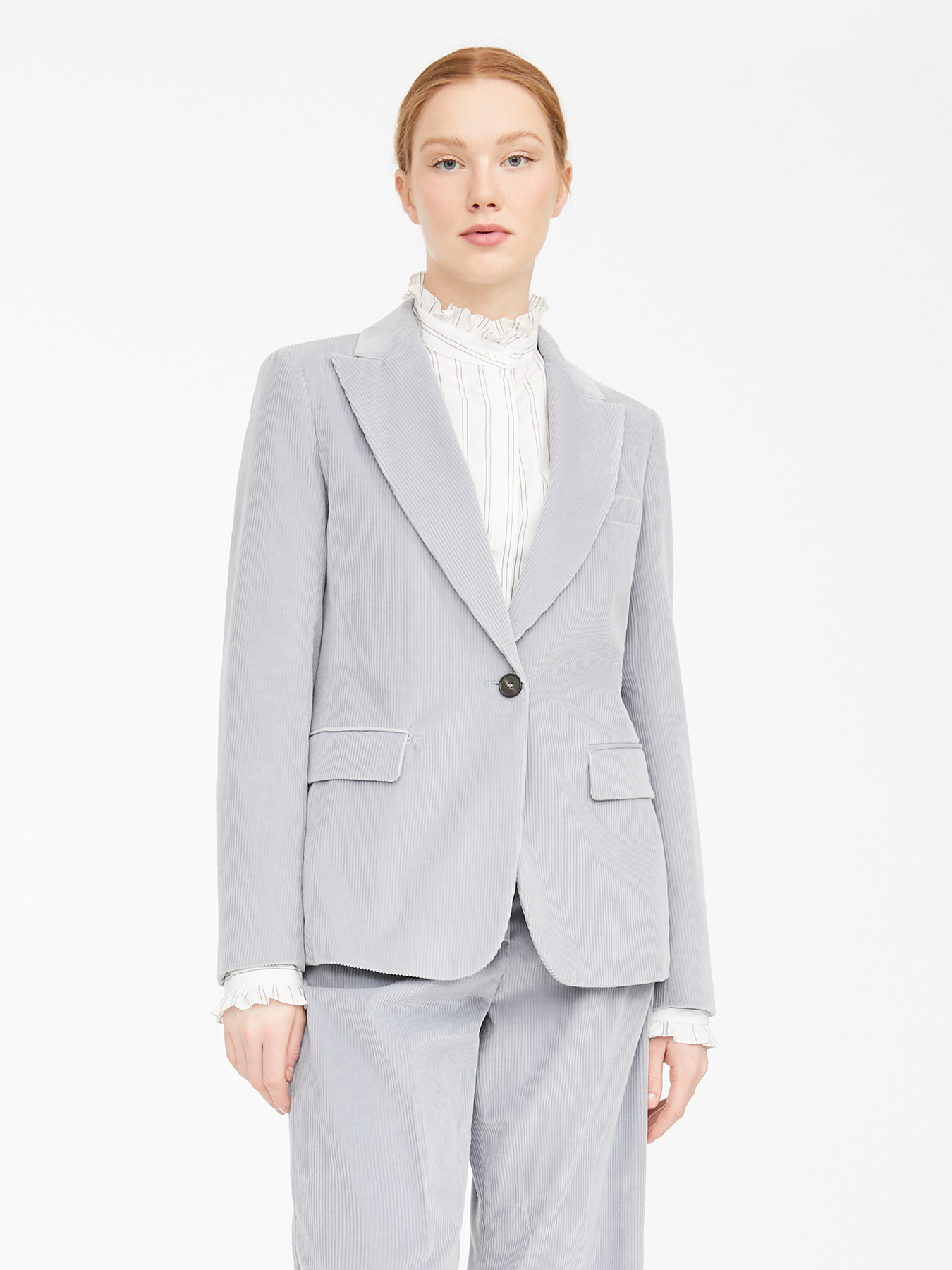 

Жакет MaxMara  Серый 50460309600, Жакет MaxMara 42 Серый 50460309600