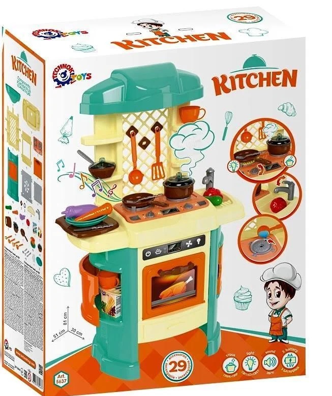 

Игровой набор Кухня с подсветкой, звуковыми эффектами и холодным паром ТехноК 5637