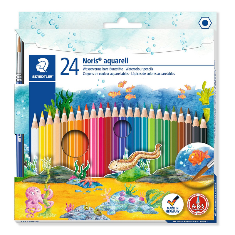 

Карандаши цветные акварельные Staedtler Noris Club (24шт/упак) (ST.144 10NC24)
