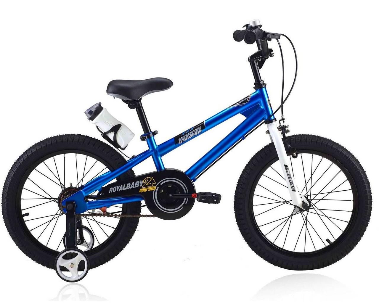 

Детский велосипед 18 Royal Baby Freestyle Steel синий