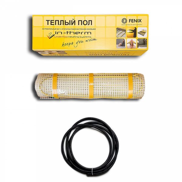 

Тепла підлога | Нагрівальний мат IN-THERM 200Вт/м.кв 460Вт 22м 2.2м.кв