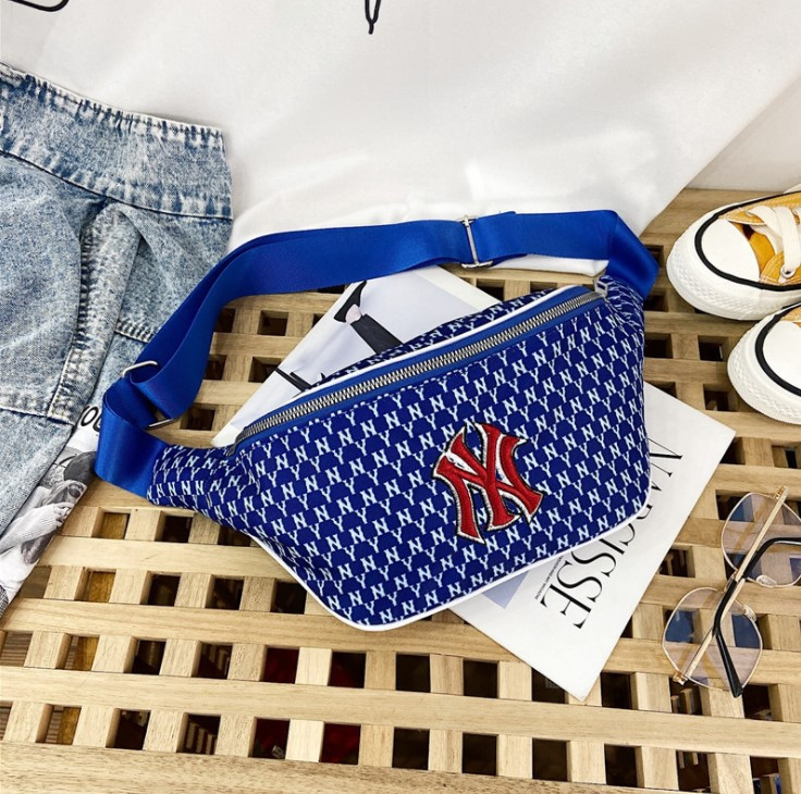 

Сумка на пояс (бананка) Jsstore NY New York Yankees синяя