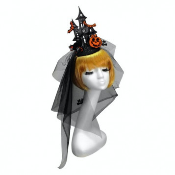 

Шляпка Домик Halloween 18-993BLK-OR