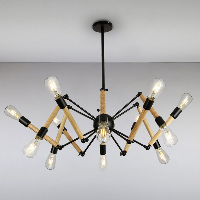 

Люстра потолочная Light House LS-14643-12 BK черная