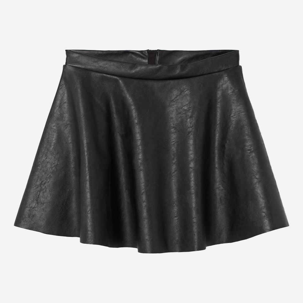 

Юбка из искусственная кожи H&M 0757378-0 170 см Черная (СА2000001619582)