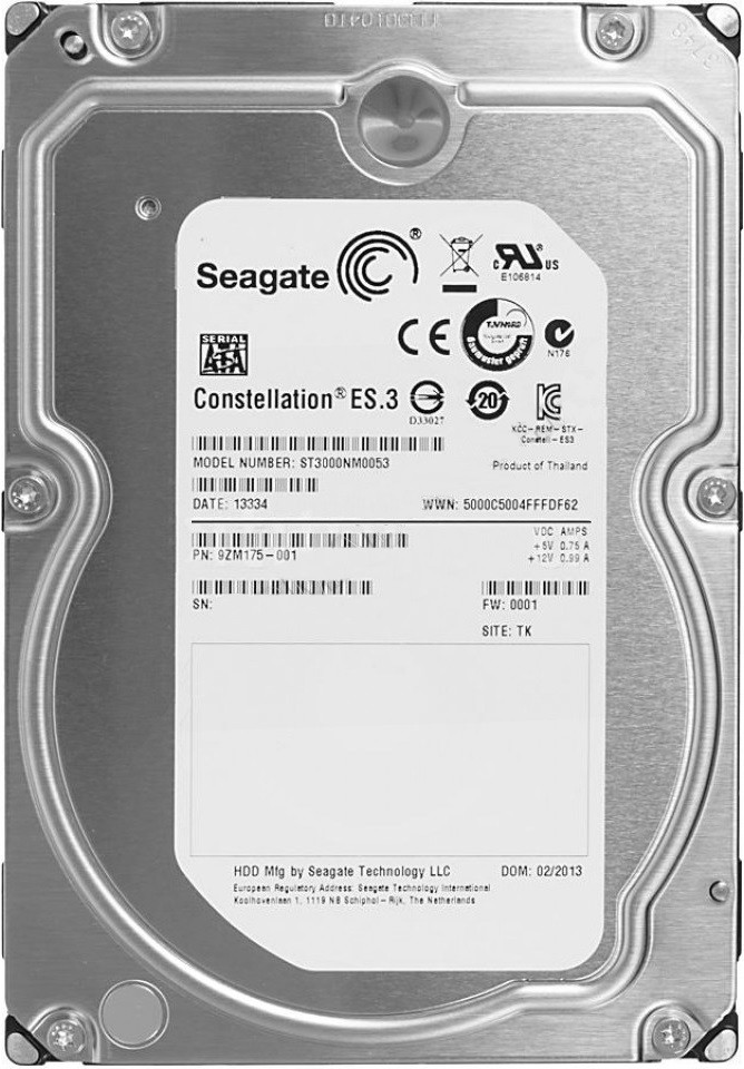 

Жесткий диск Seagate Constellation ES.3 3ТБ 7200об/м 128МБ 3.5" SATA III (ST3000NM0053) Refurbished