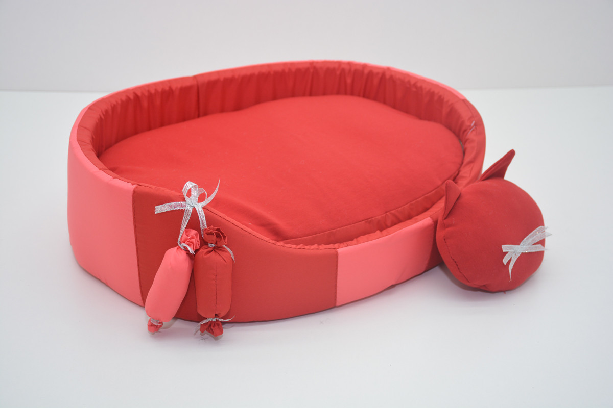 

Лежак для собак и котов Bingo Комфорт лето №1 320х430х125 мм Красный (к291)