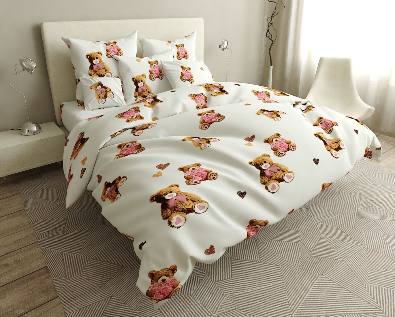 

Простынь MirSon Сатин Premium 22-1246 Love Berry 150х220 см