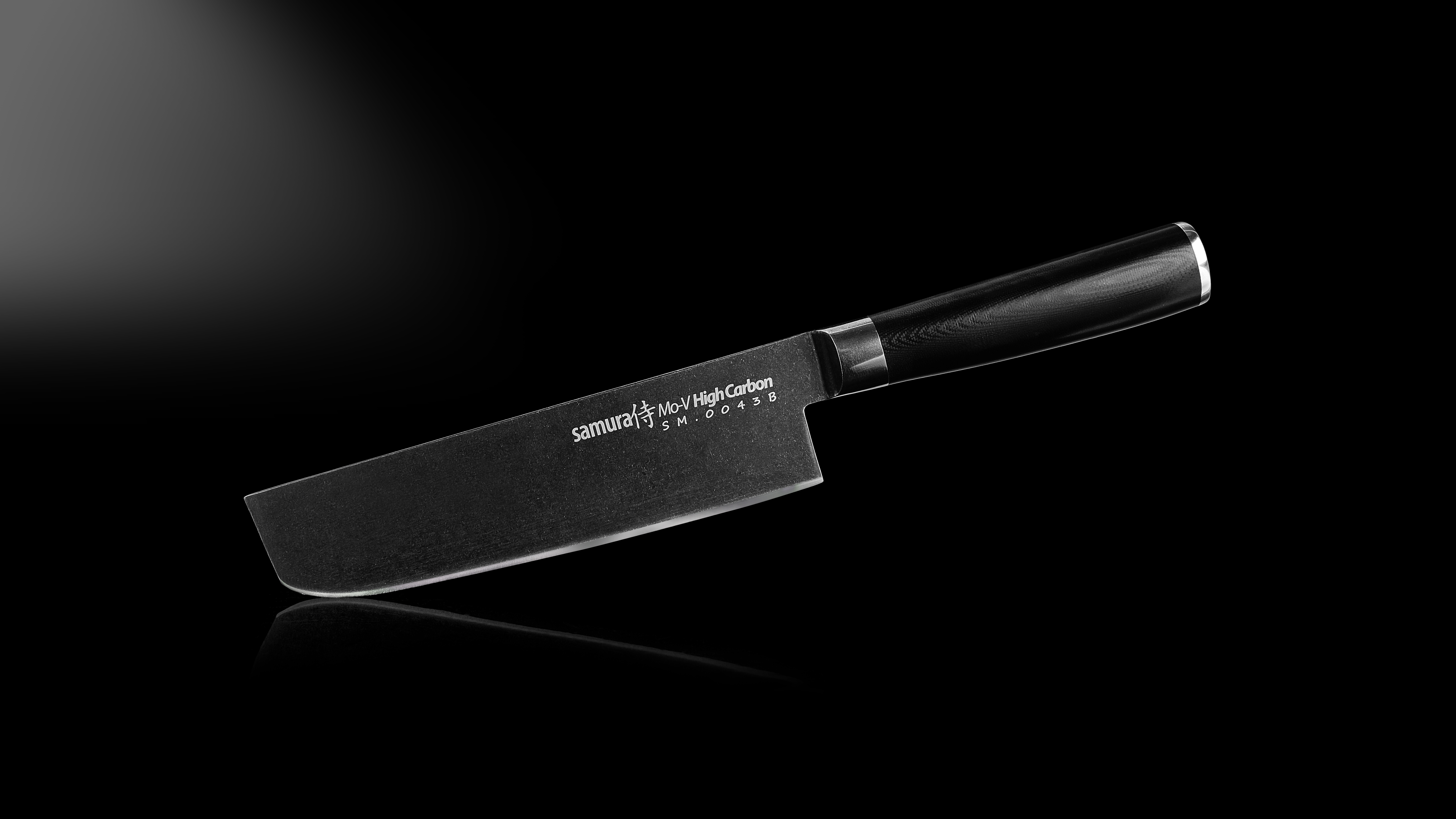 

Нож кухонный овощной Samura MO-V Stonewash Накири 167 мм (SM-0043B)