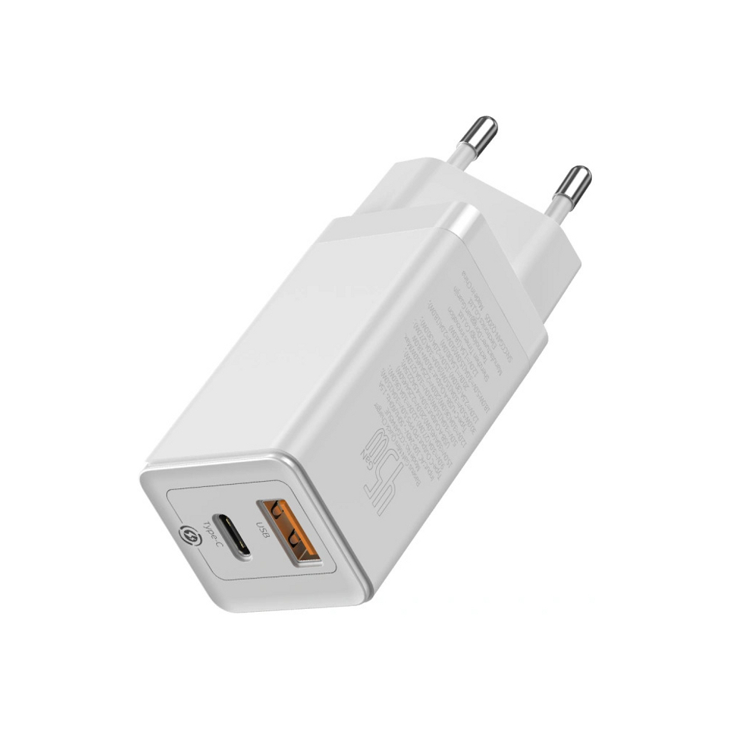 

Зарядное устройство Baseus GaN2 QC C+U 45W + Cable Type-C 100W (CCGAN-Q02)