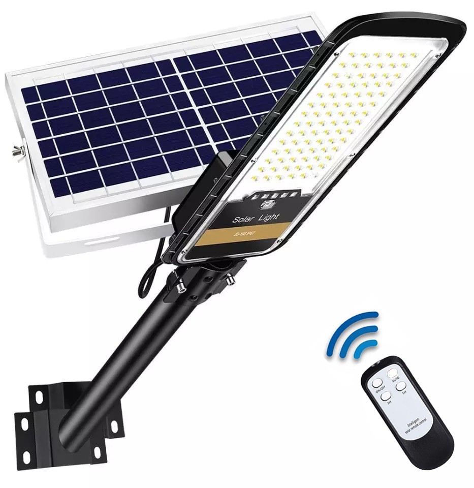

Уличный светильник на солнечной батарее UKC Solar Street JD-296 200W садовый фонарь на столб с пультом (1008655-Black)
