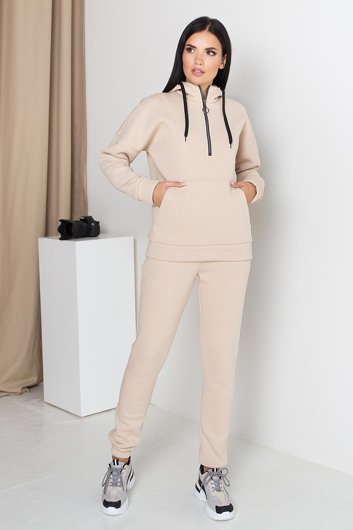 

Женский спортивный костюм Arizzo AZ-414 50 Темно-бежевый (AZ-414_Темно-бежевый)