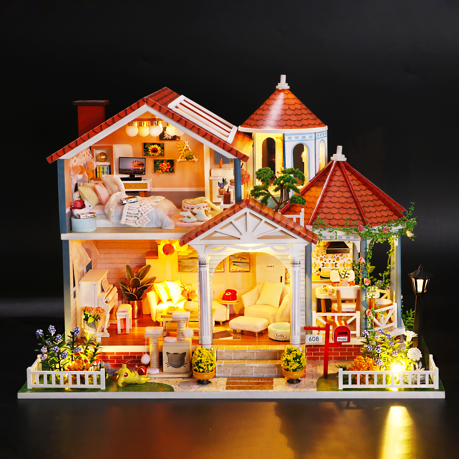 

DIY House румбокс дом для самостоятельной сборки Coloured Glaze Time (30153)