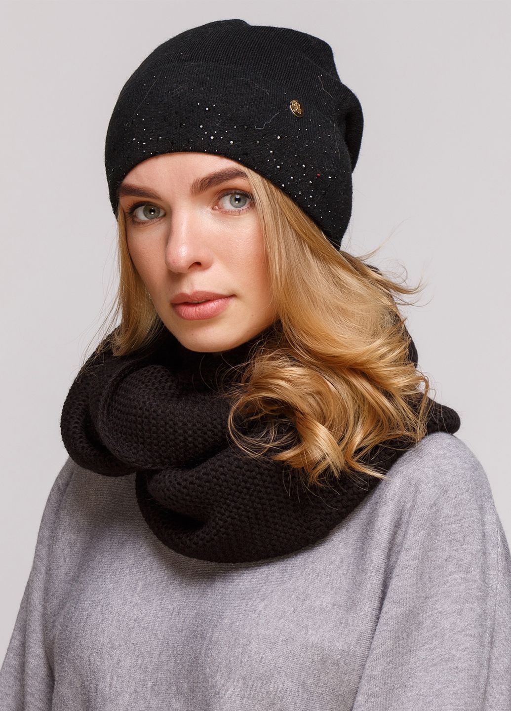 

Комплект (шапка, шарф-снуд) DeMari 56-60 см 660444