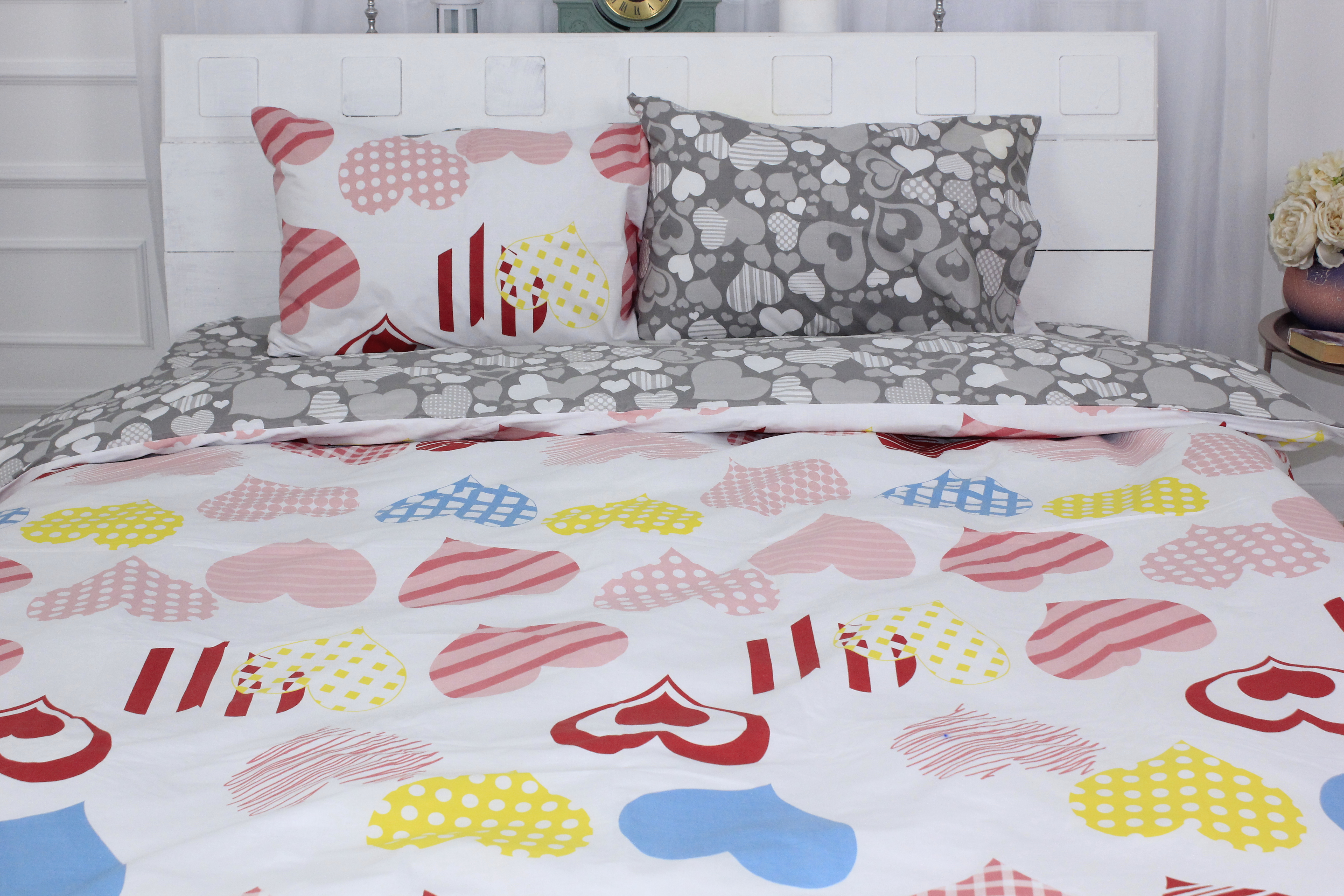 

Пододеяльник MirSon Бязь 17-0532 Bright hearts 175 x 210 см