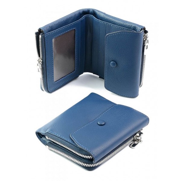 

Кожаный кошелек женский Wcash 1778-1808 Blue