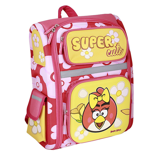 

Ранец школьный ортопедический каркасный cool for school Angry Birds (AB03825)