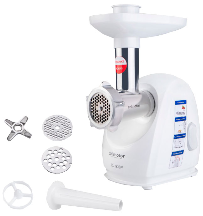 

Мясорубка Zelmotor 489.8 UA-White