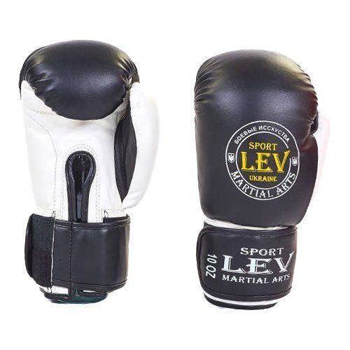 

Перчатки боксерские LV-4281 Lev Sport 10oz Черно-белый (37423006)