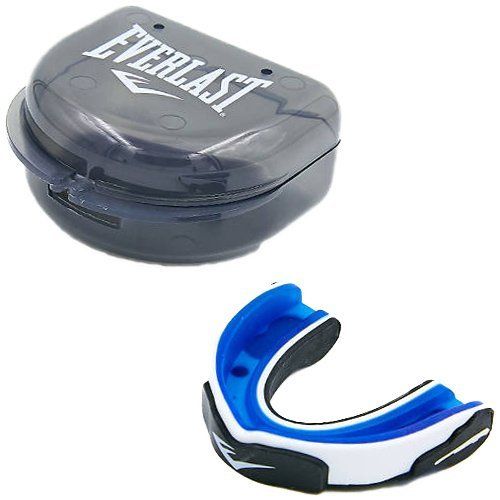 

Капа боксерская в футляре 1400008 Everlast Сине-бело-серый (37409026)