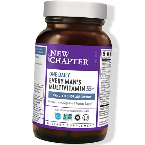 

Витамины для мужчин после 55 лет, Every Man's 55+ One Daily Multivitamin, New Chapter 48вегтаб (36377025)