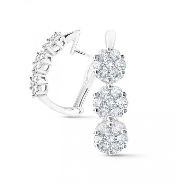 

Золотые серьги с бриллиантами W 0197