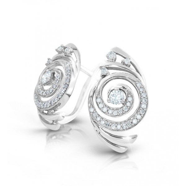 

Золотые серьги с бриллиантами W 0195