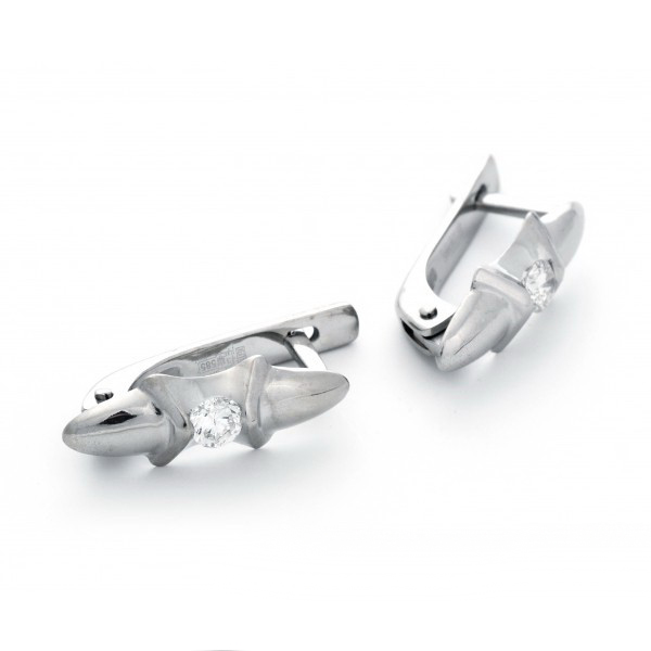 

Золотые серьги с бриллиантами "Эмма" W 3096