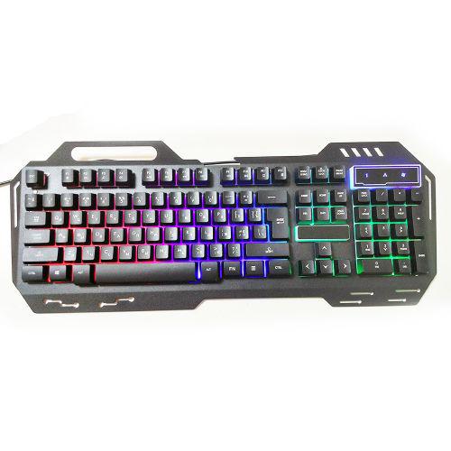 

Клавиатура для геймеров с LED RGB подсветкой USB MHZ GK-900 Black