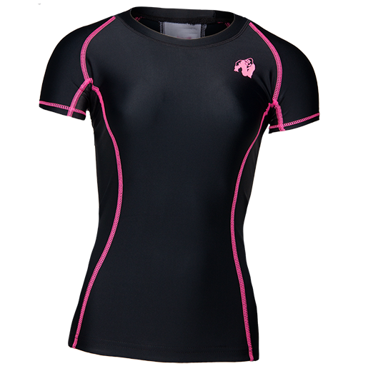 

Футболка женская компрессионная Carlin Gorilla Wear S Черно-розовый