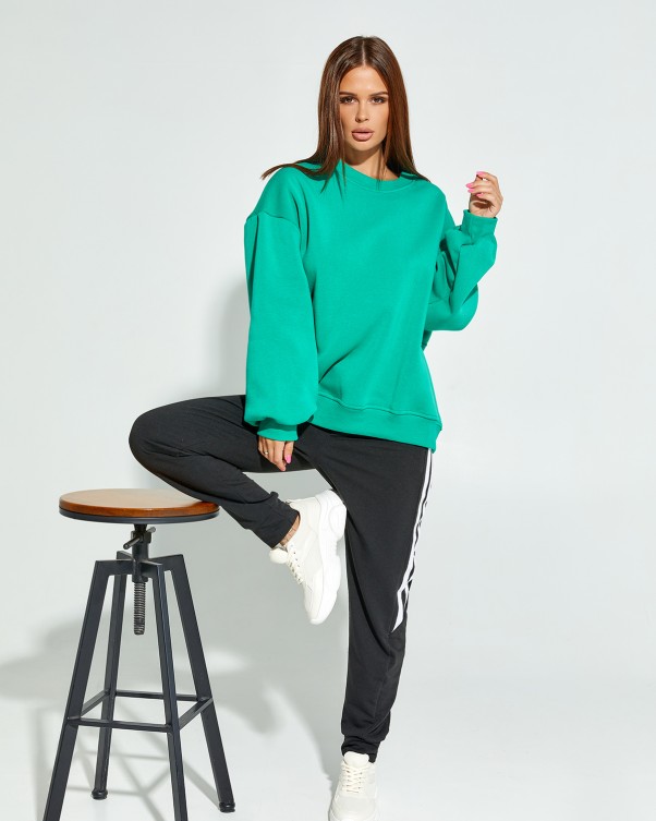 

Толстовка ISSA PLUS SA-331 L/XL зеленая