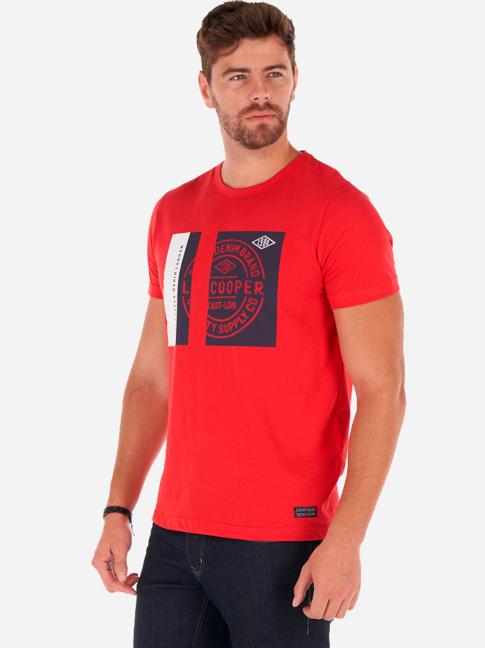 

Футболка Lee Cooper 10196186-52122  Chinese Red, Футболка Lee Cooper 10196186-52122 M Chinese Red