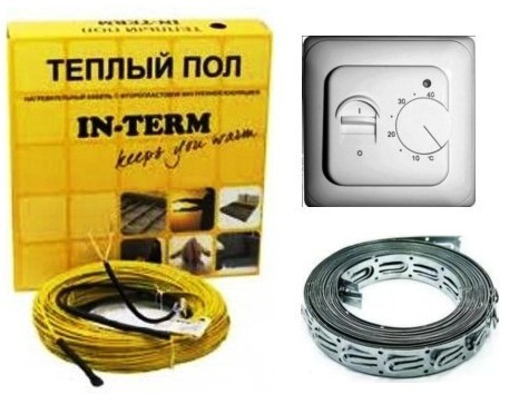 

Комплект теплого пола кабельного с механическим термостатом IN THERM 2790W 139m