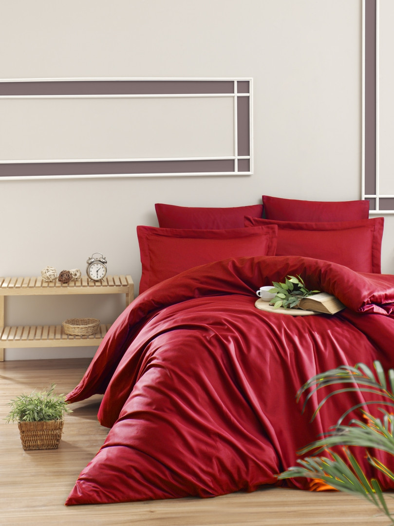 

Комплект постельного белья First Choice Satin Snazzy Kirmizi 200х220