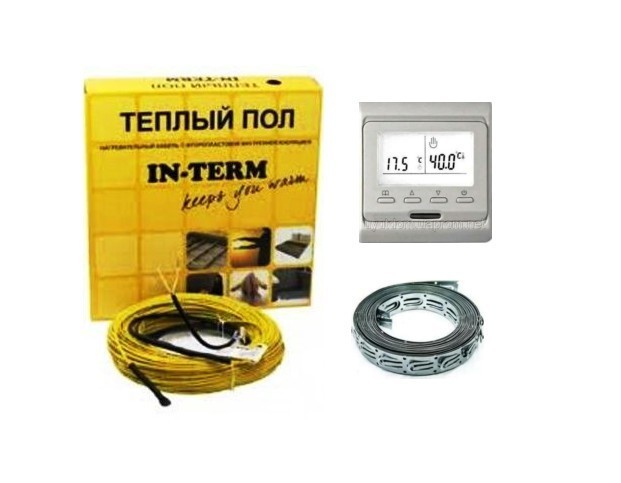 

Комплект теплого пола кабельного с недельным термостатом IN THERM 2790W 139m