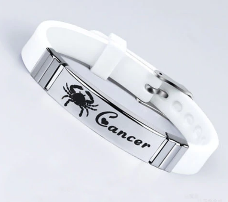 

Силиконовый браслет Primo Zodiac - Cancer (Рак) - White