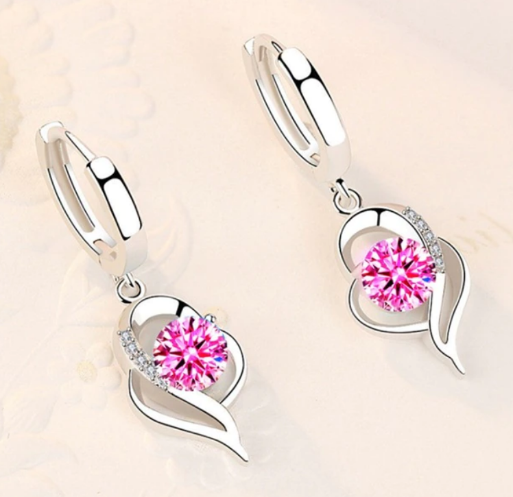 

Серьги подвески Primo Fly Heart - Pink