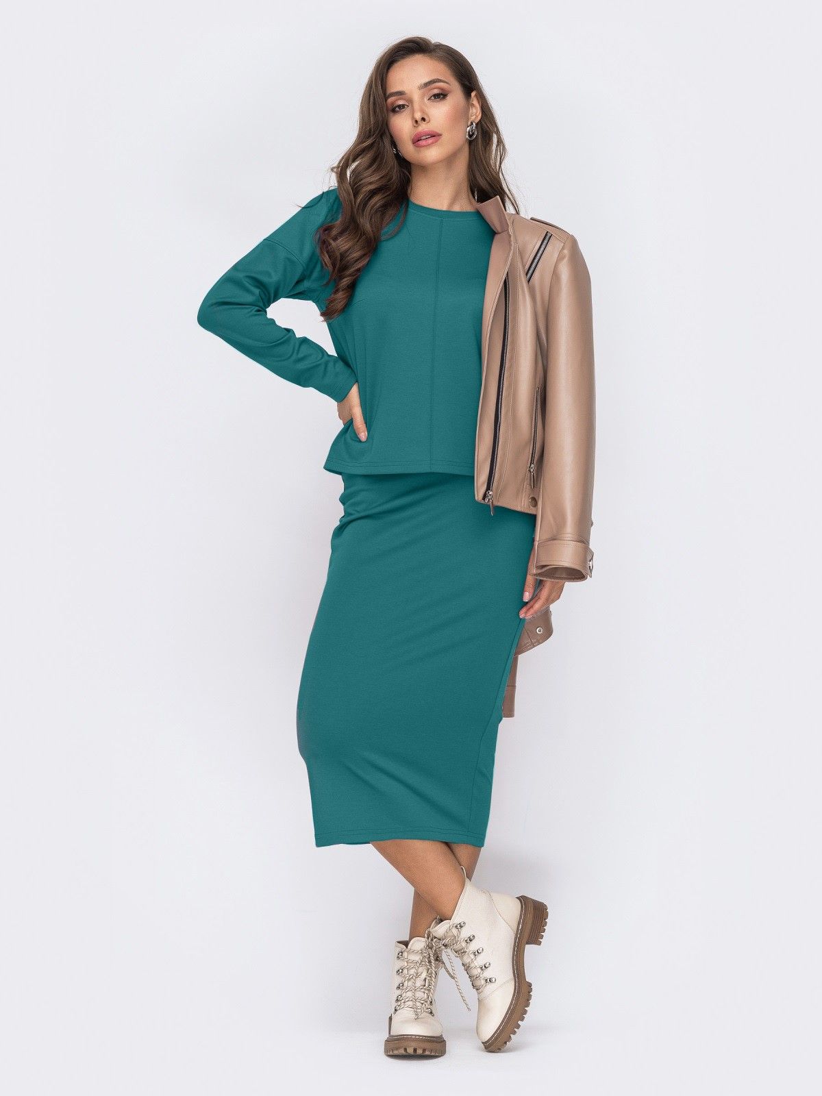 

Костюм Dressa 54817  Бирюзовый, Костюм Dressa 54817 50 Бирюзовый