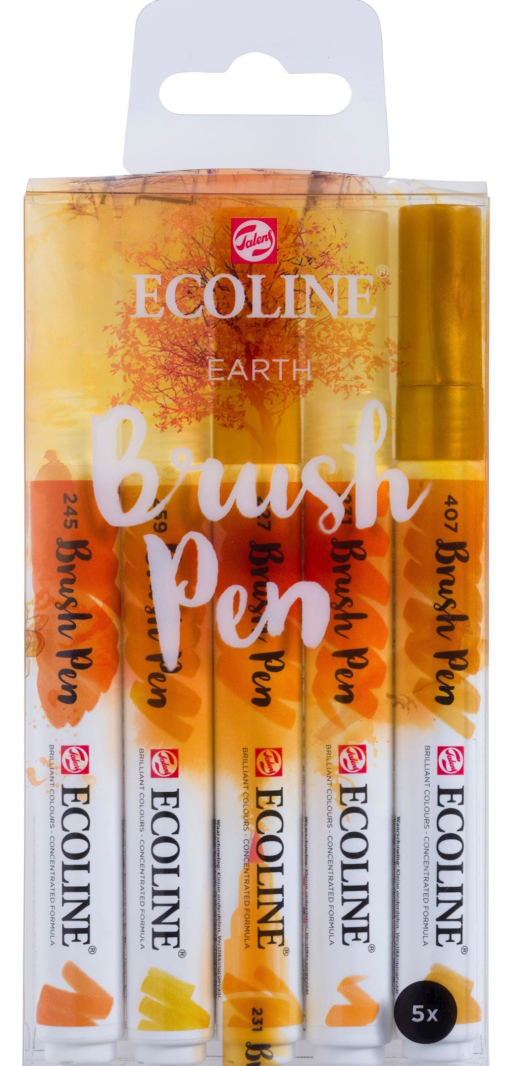 

Набор кистей-ручек Royal Talens Ecoline Brushpen Earth 5 цветов (8712079408244)