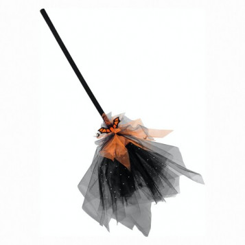 

Метла фатиновая Halloween 18-995BLK-OR (NAT04911)