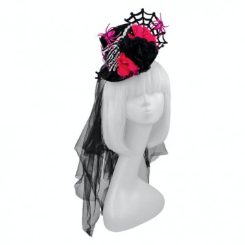 

Шляпка Glamorous Spider с фатой Halloween 19-983BLK-ML