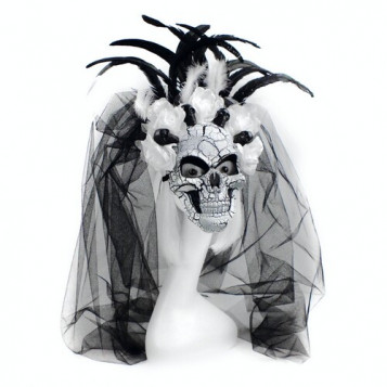 

Маска La novia de Muerte с фатой Halloween 19-963WT-BLK