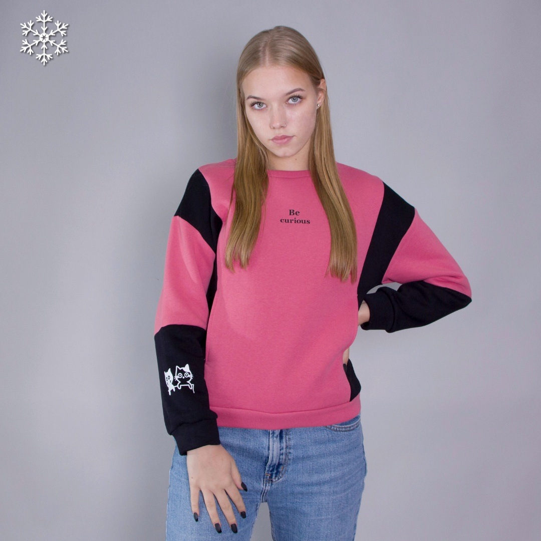 

Женский теплый свитшот Teamv Curious 3 Коралловый, Женский теплый свитшот Teamv Curious 3 Коралловый L