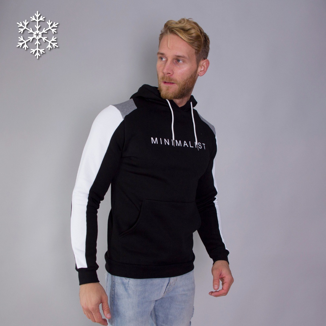 

Мужской теплый худи Teamv Minimalist 3 Черный, Мужской теплый худи Teamv Minimalist 3 Черный S