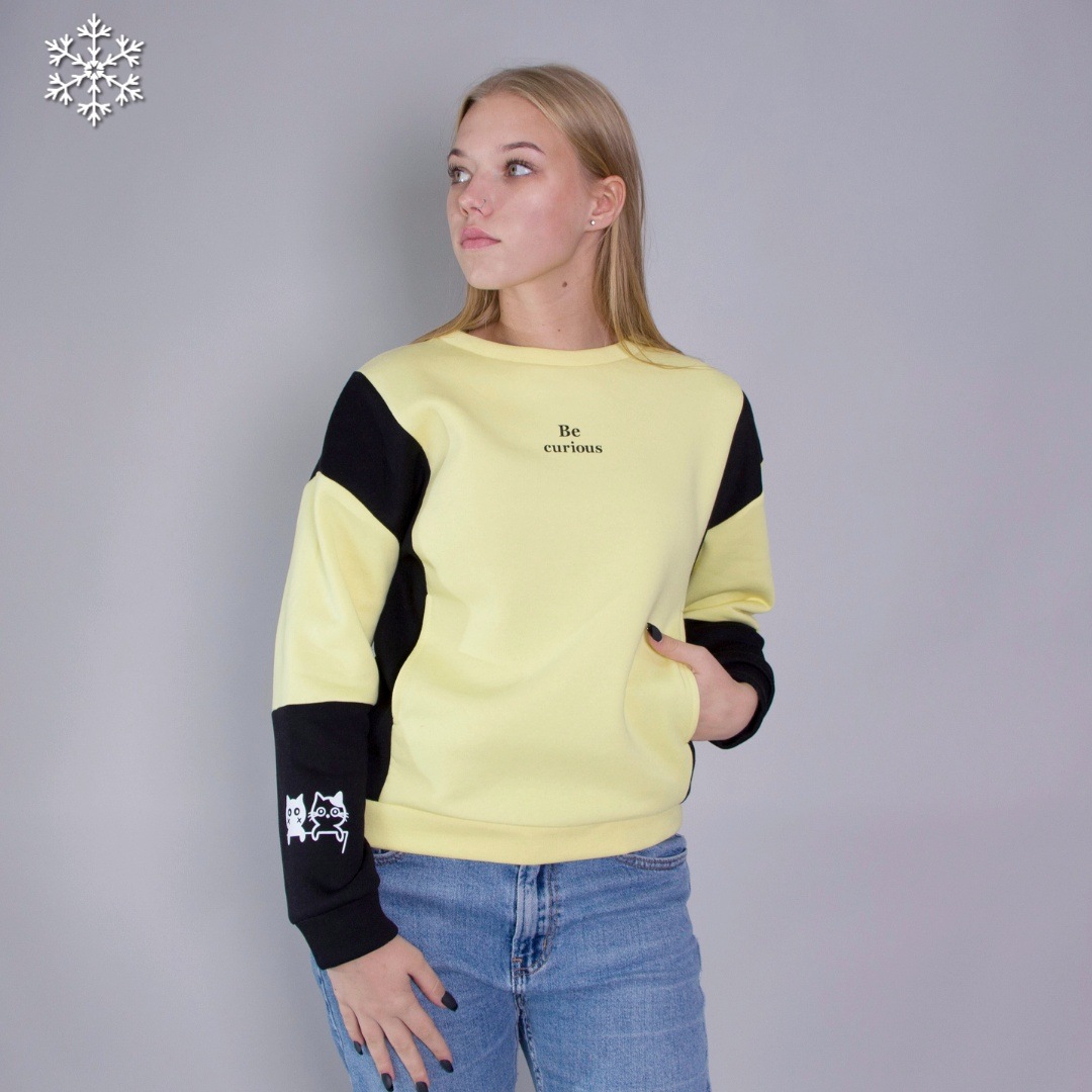 

Женский теплый свитшот Teamv Curious 3 Желтый, Женский теплый свитшот Teamv Curious 3 Желтый L