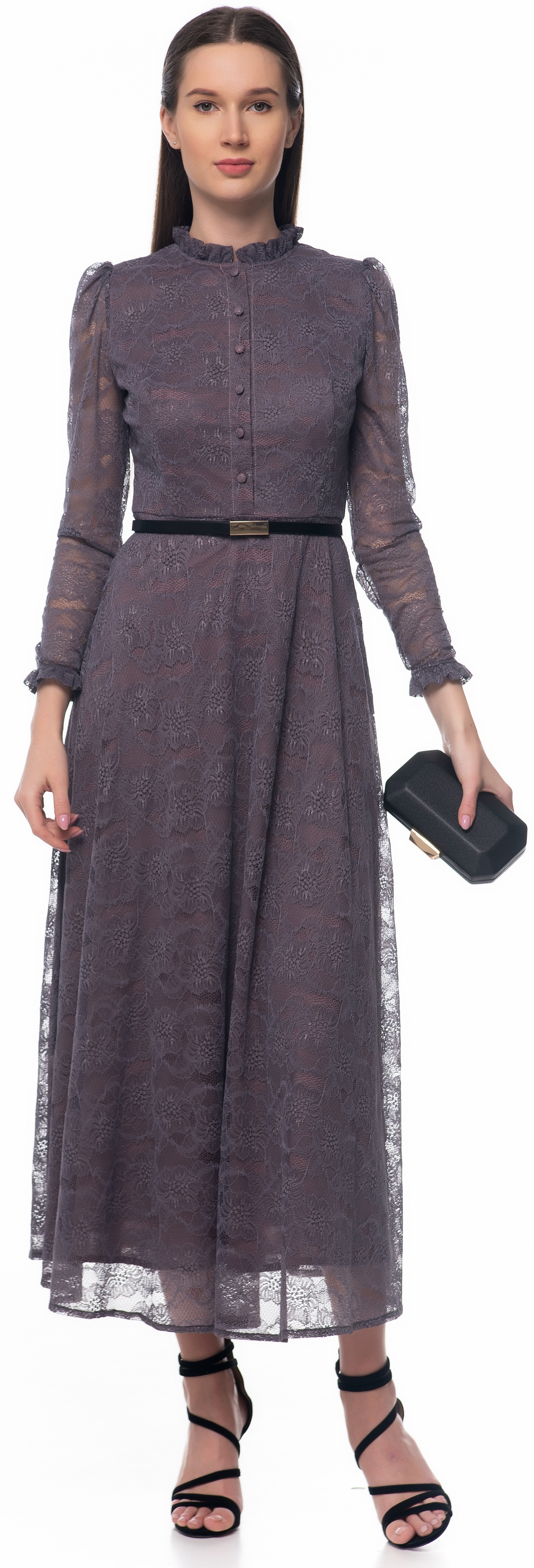 

Платье GENEVIE 09637 L (48) Серое с голубым и фиолетовым